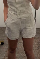 High Waisted Linen Short