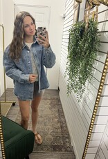 Button Down Dolphin Hem Jacket