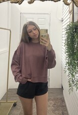 Mono B Luxe Sand Wash Rib Sweater