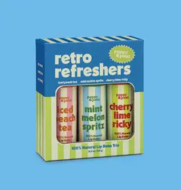 Poppy & Pout Lip Balm Trio, Retro Refreshers