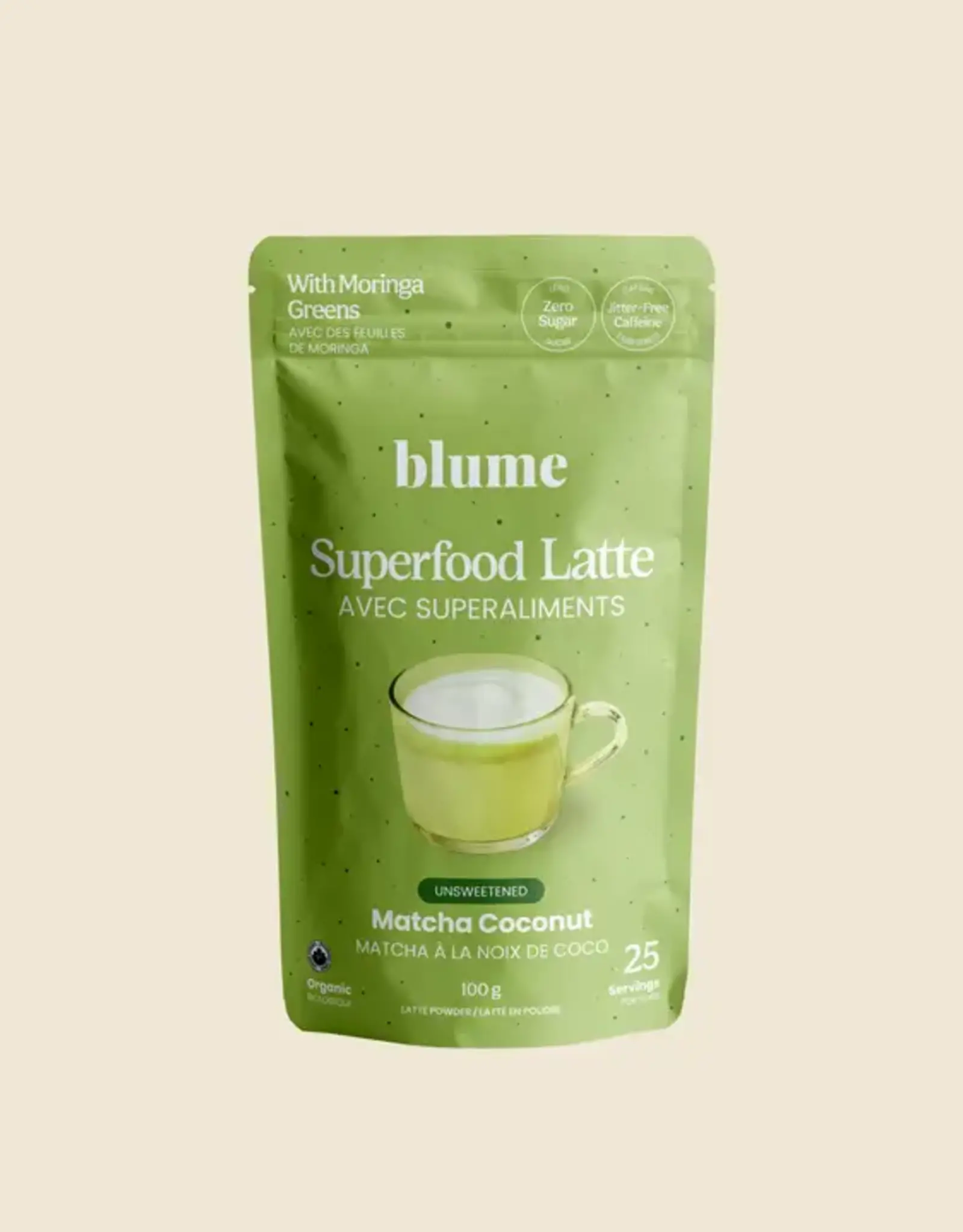 Blume Superbelly Hydration & Gut Latte Powder, Matcha Coconut