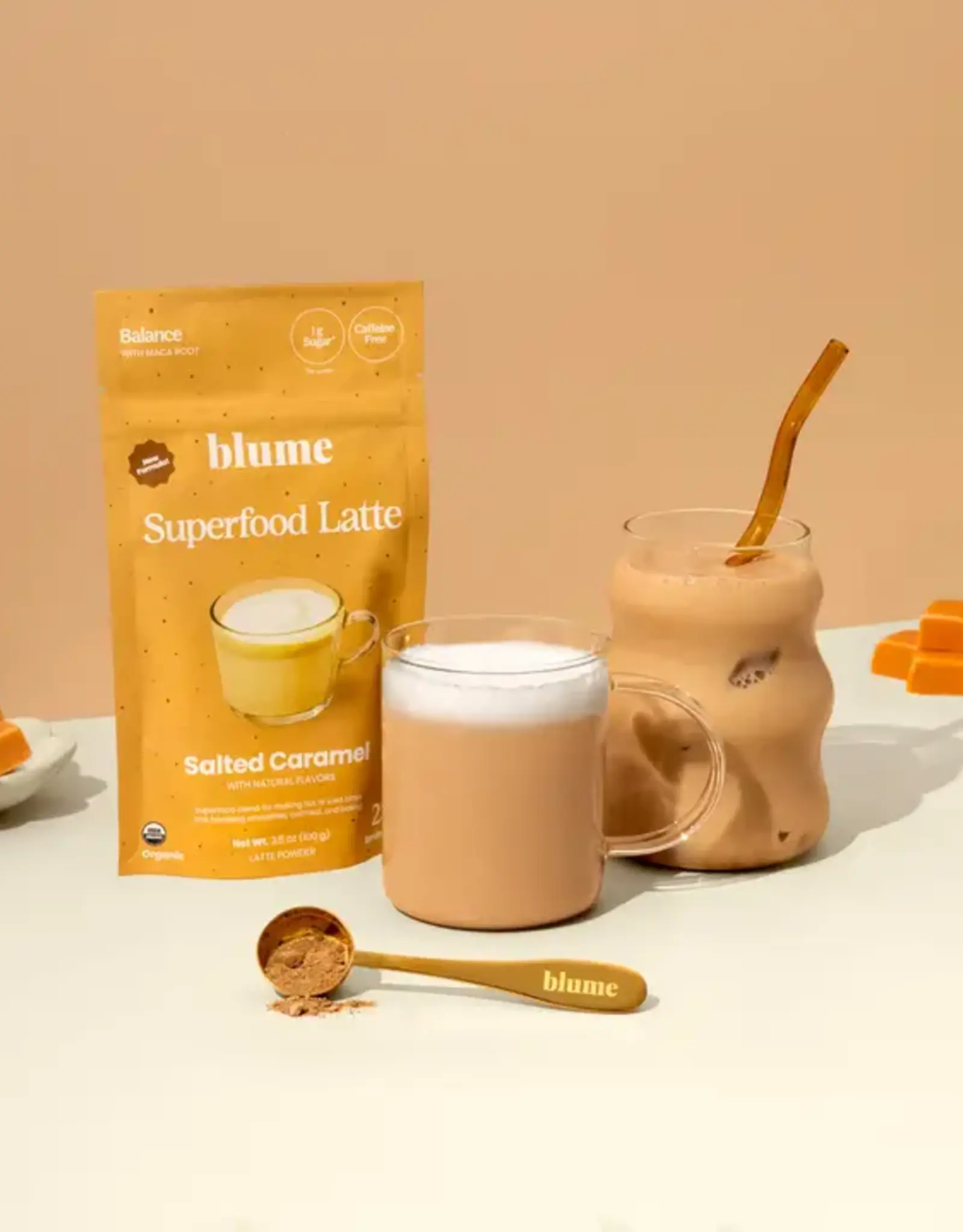 Blume Superbelly Hydration & Gut Latte Powder, Salted Caramel