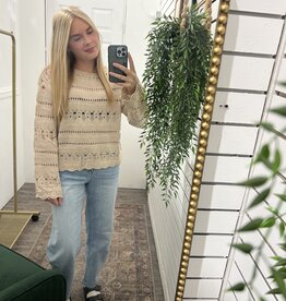 Open Knit Pullover