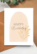 Balsam Paper Co Greeting Card, Boho Happy Birthday