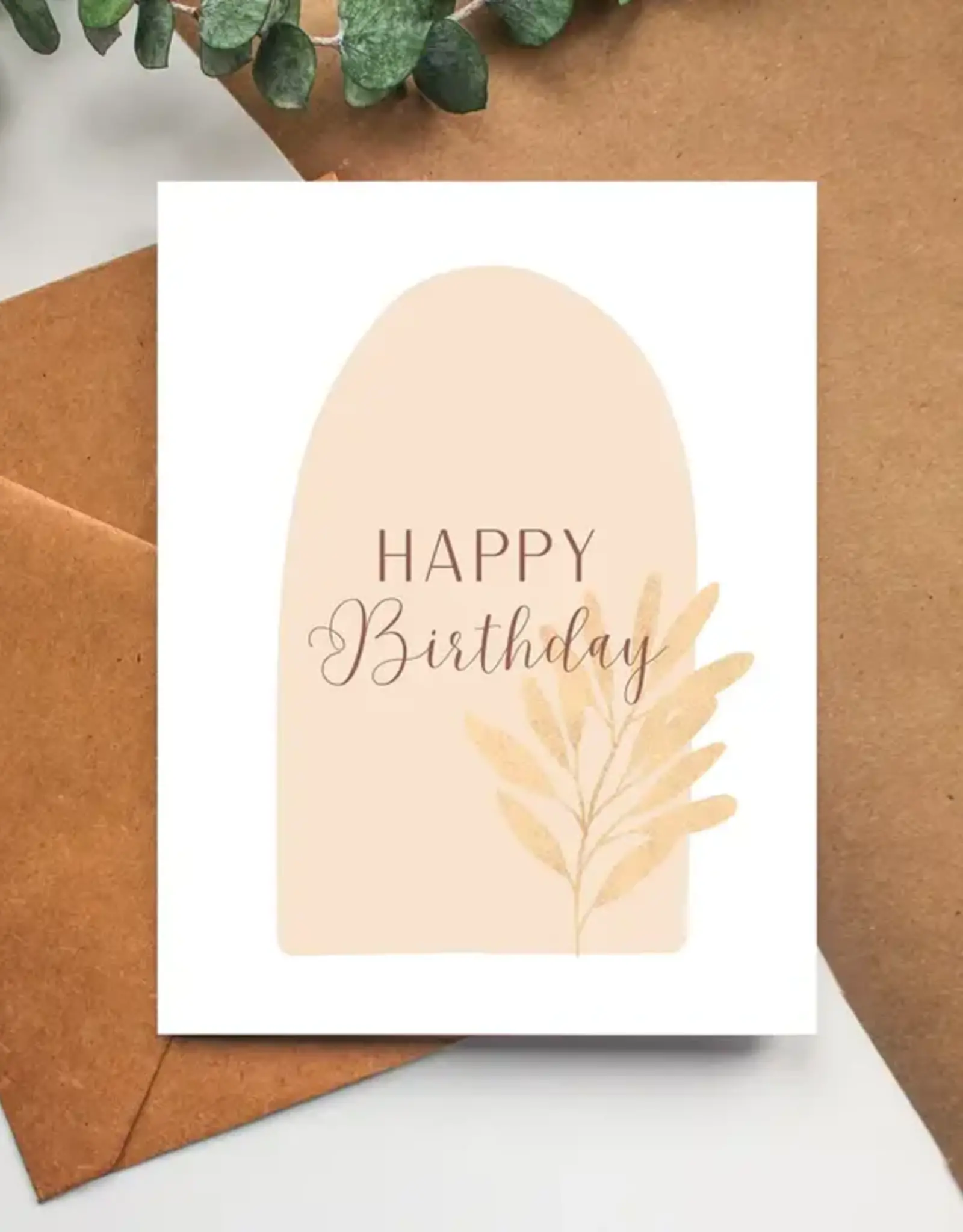 Balsam Paper Co Greeting Card, Boho Happy Birthday