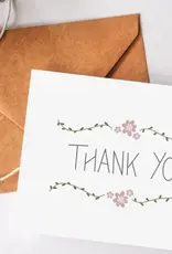 Balsam Paper Co Greeting Card, Floral Thank You