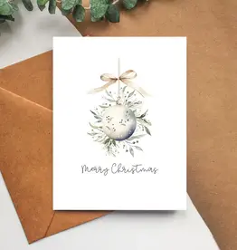 Balsam Paper Co Greeting Card, Floral Christmas