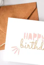 Balsam Paper Co Greeting Card, Boho Happy Birthday