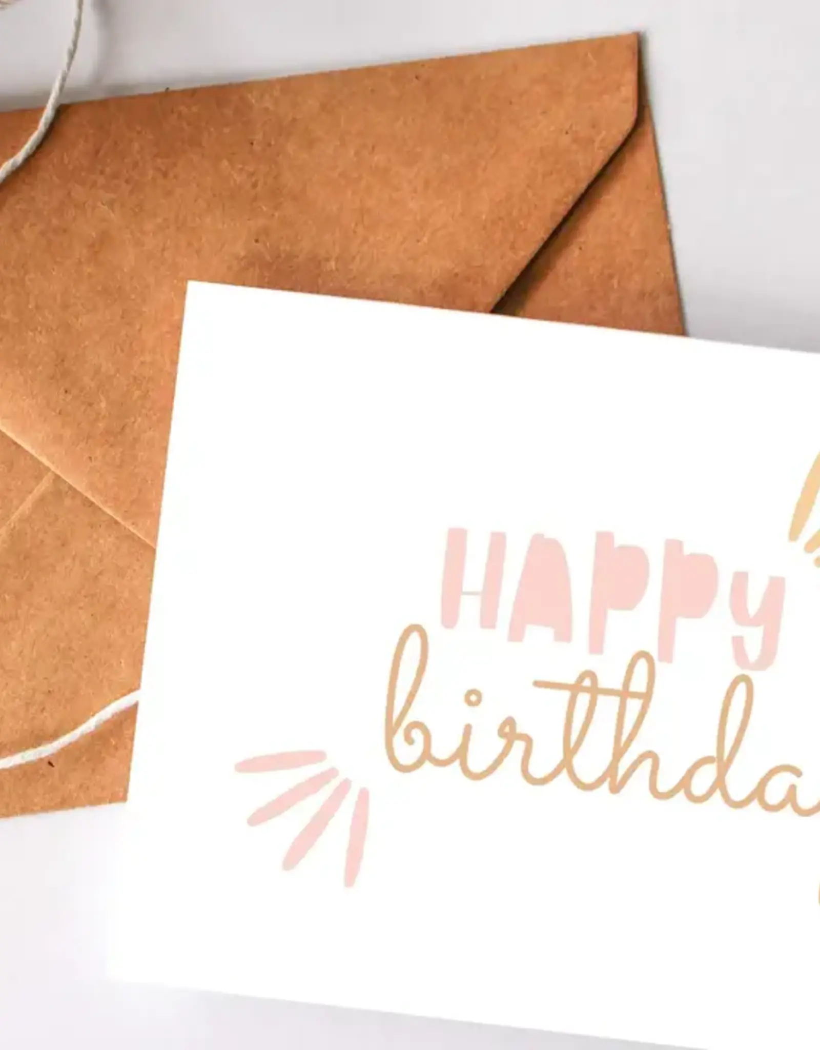 Balsam Paper Co Greeting Card, Boho Happy Birthday