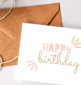 Balsam Paper Co Greeting Card, Boho Happy Birthday