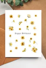 Balsam Paper Co Greeting Card, Sunflower Happy Birthday