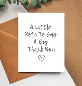 Balsam Paper Co Greeting Card, Big Thank You