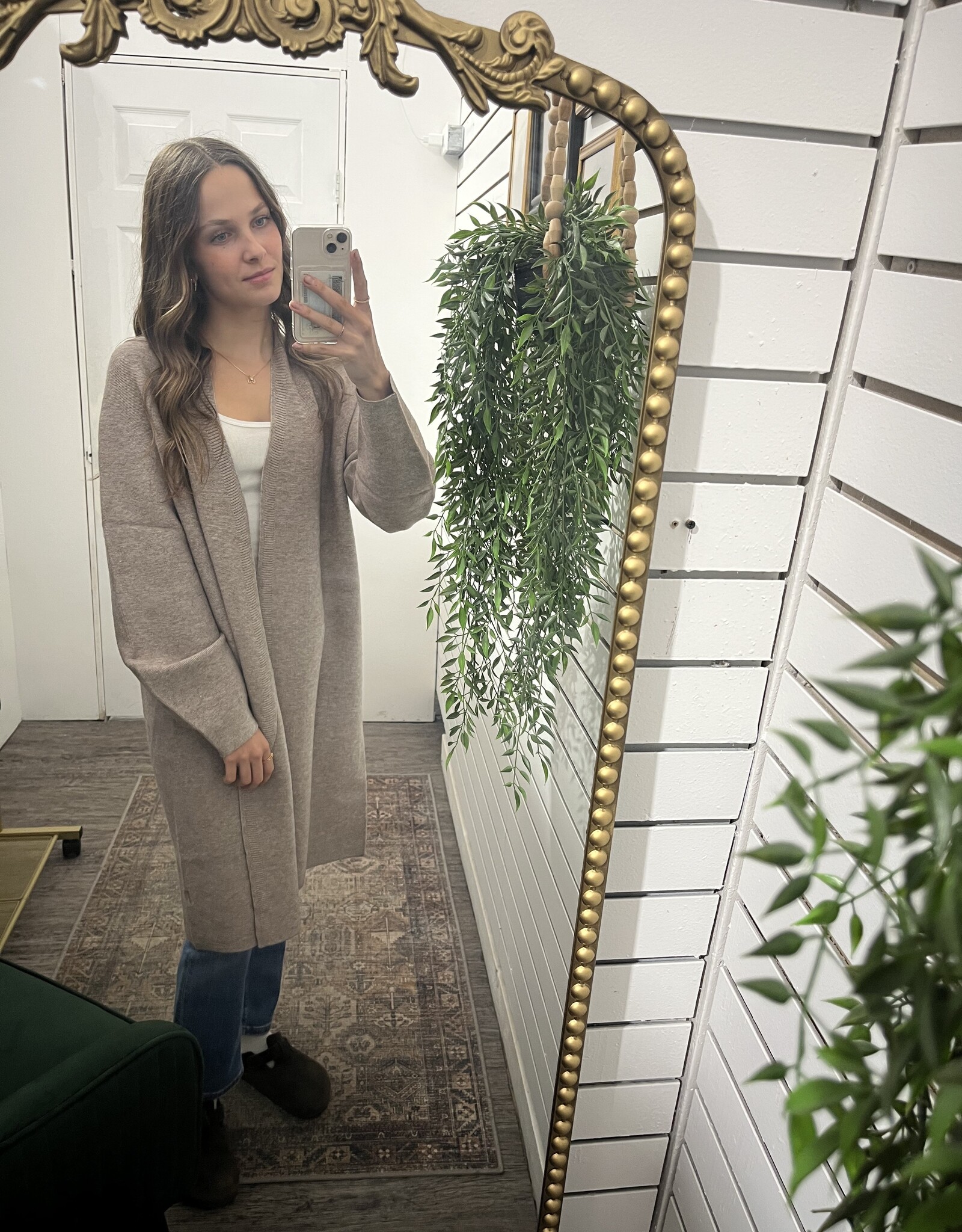 Open Front Knit Cardigan