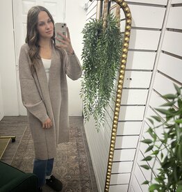 Open Front Knit Cardigan