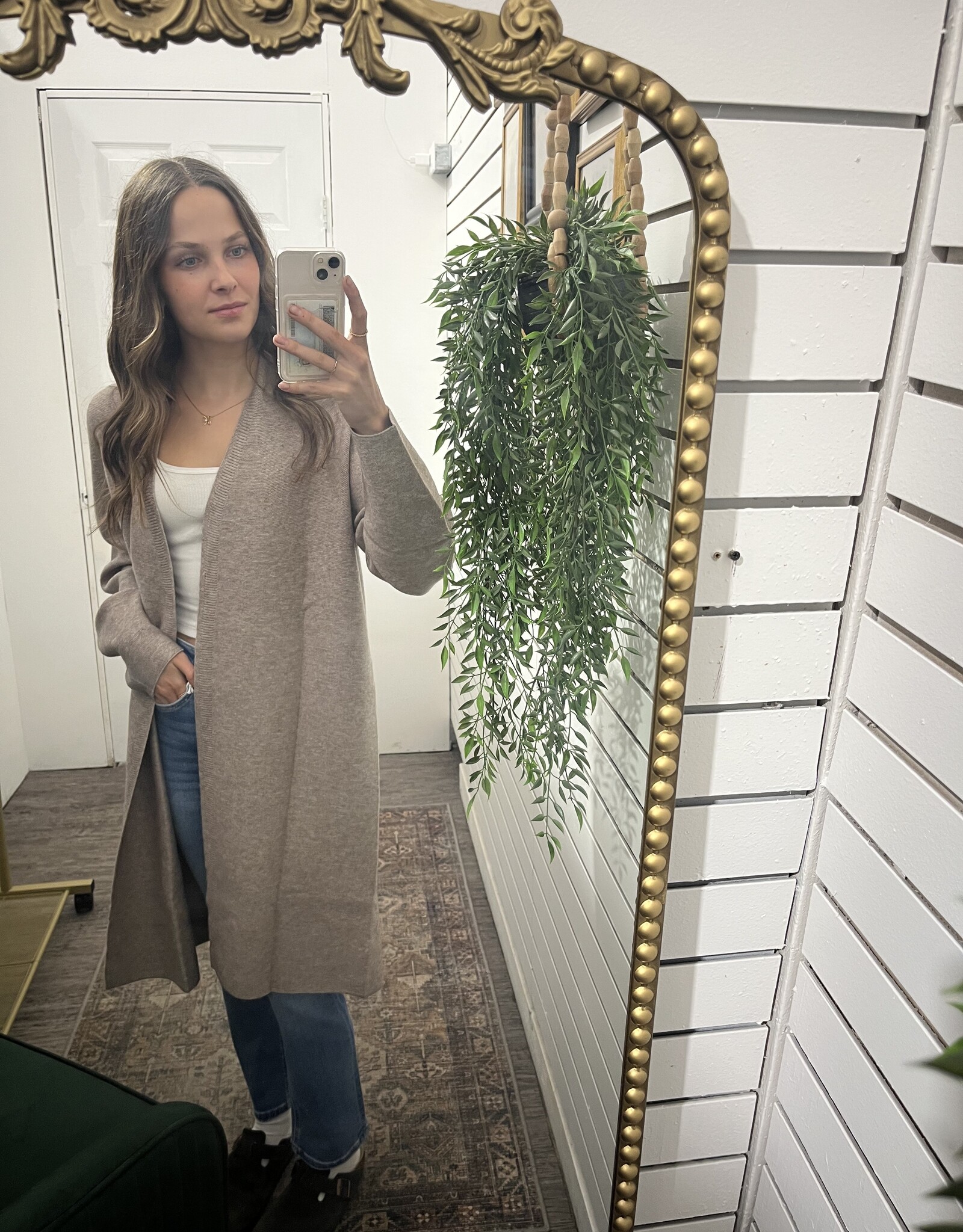 Open Front Knit Cardigan