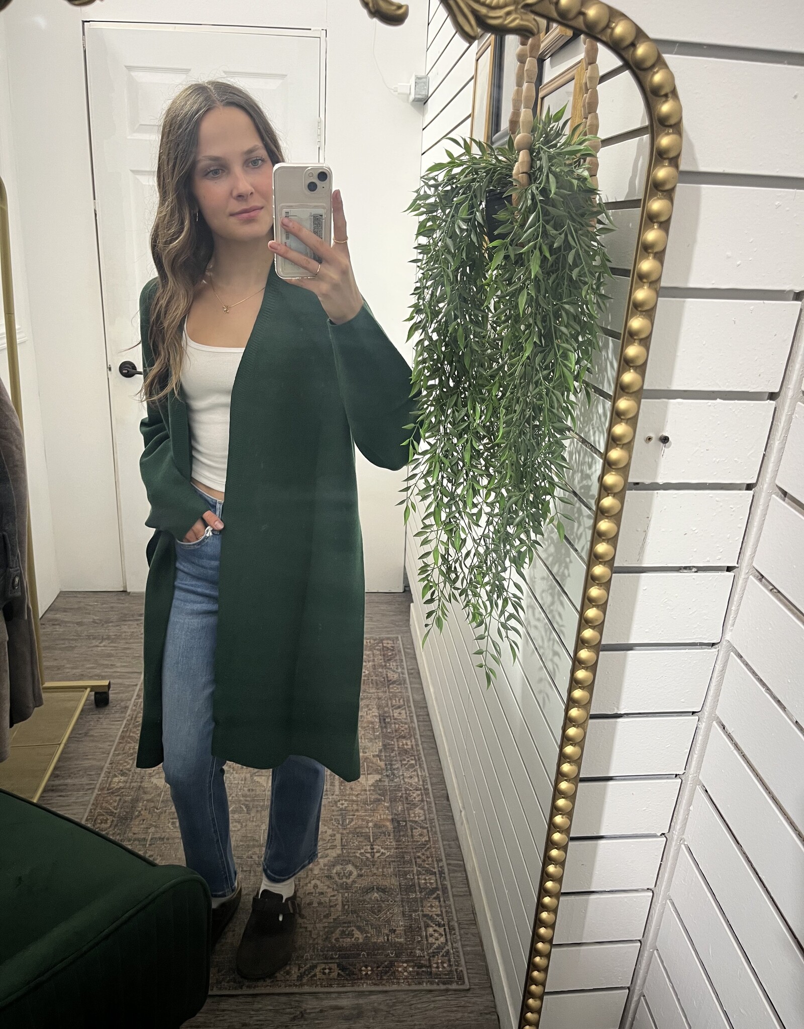 Open Front Knit Cardigan