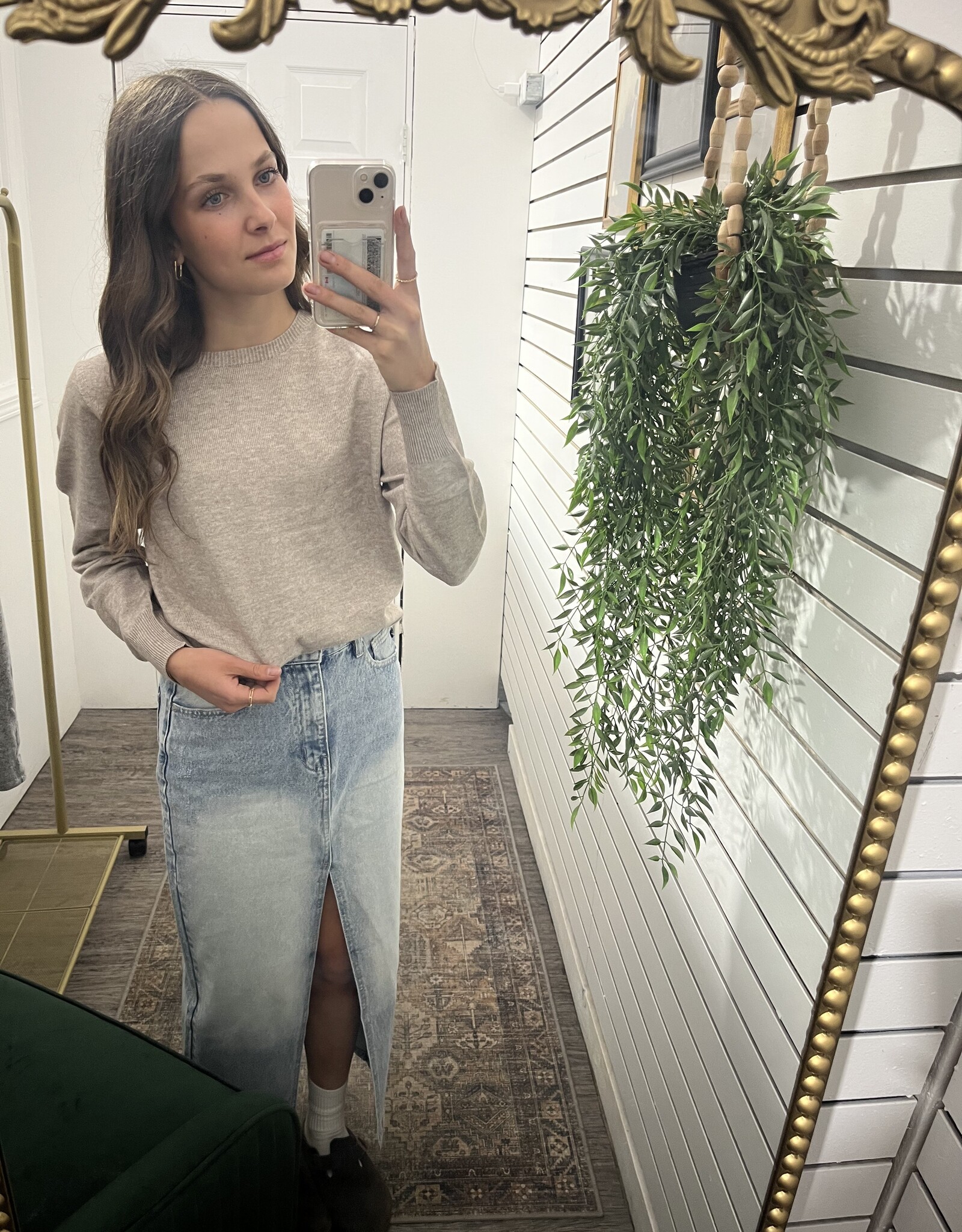 Crewneck Knit Sweater