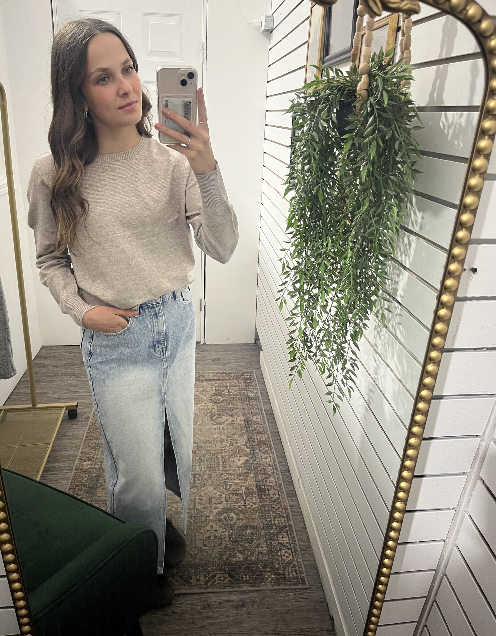 Crewneck Knit Sweater