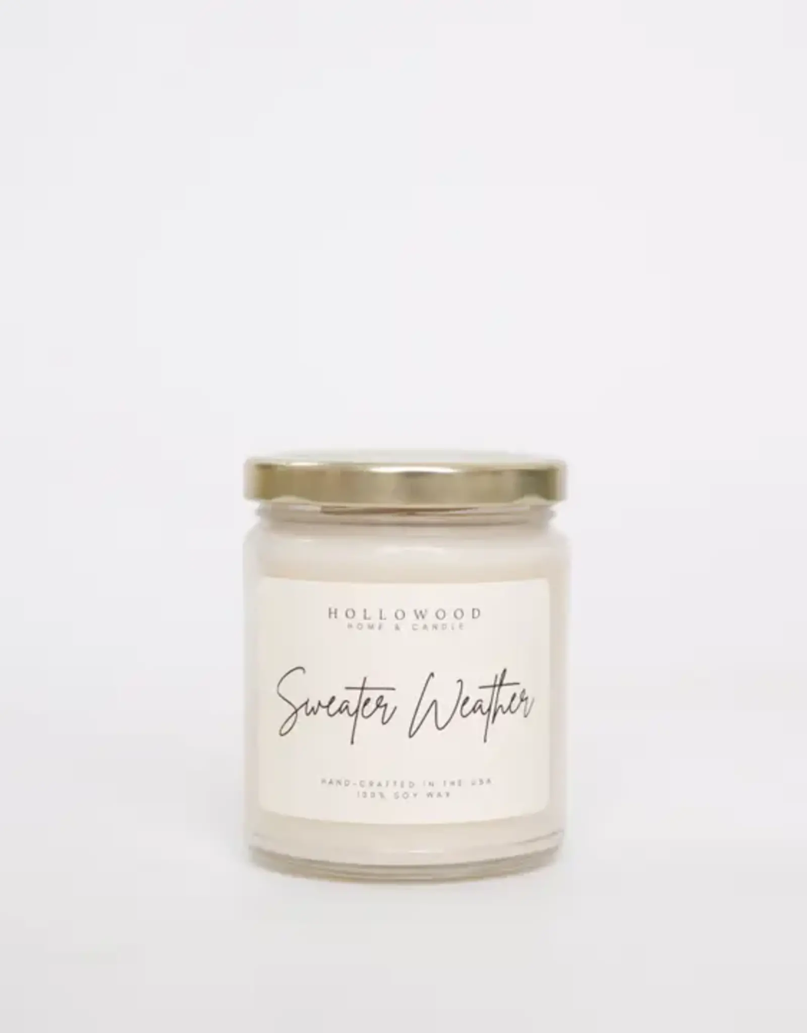 Hollowood Home Soy Candle,  Sweater Weather