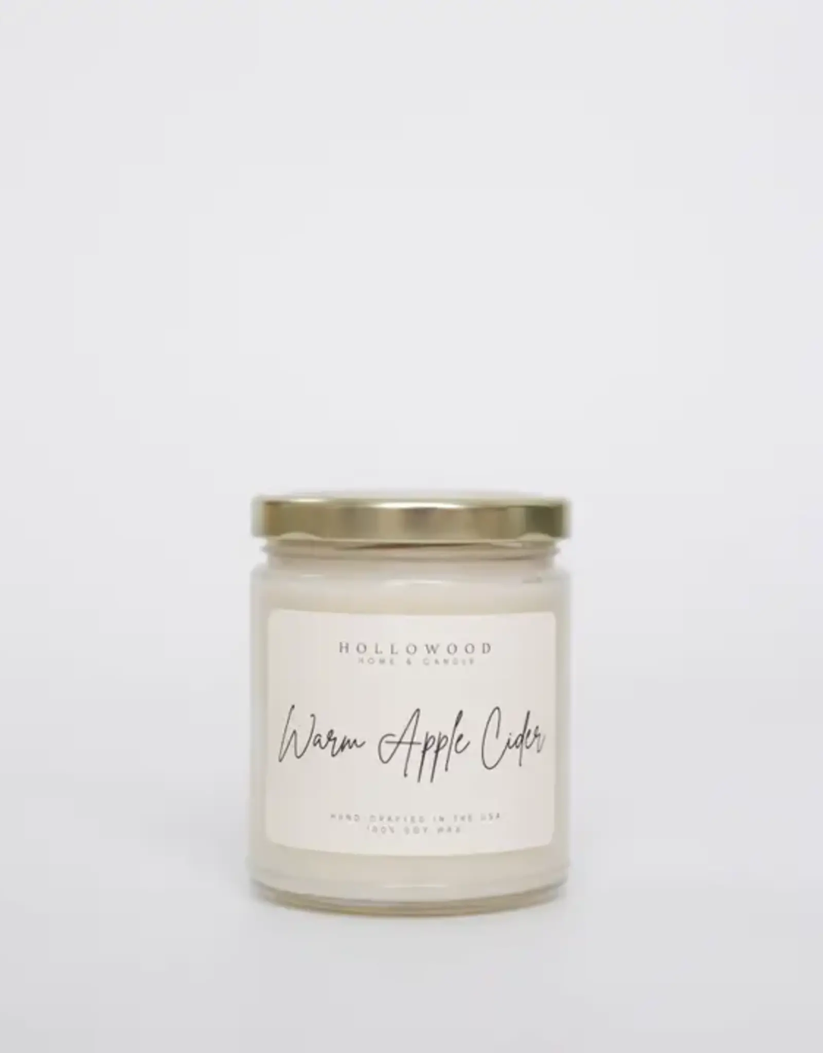 Hollowood Home Soy Candle,  Warm Apple Cider