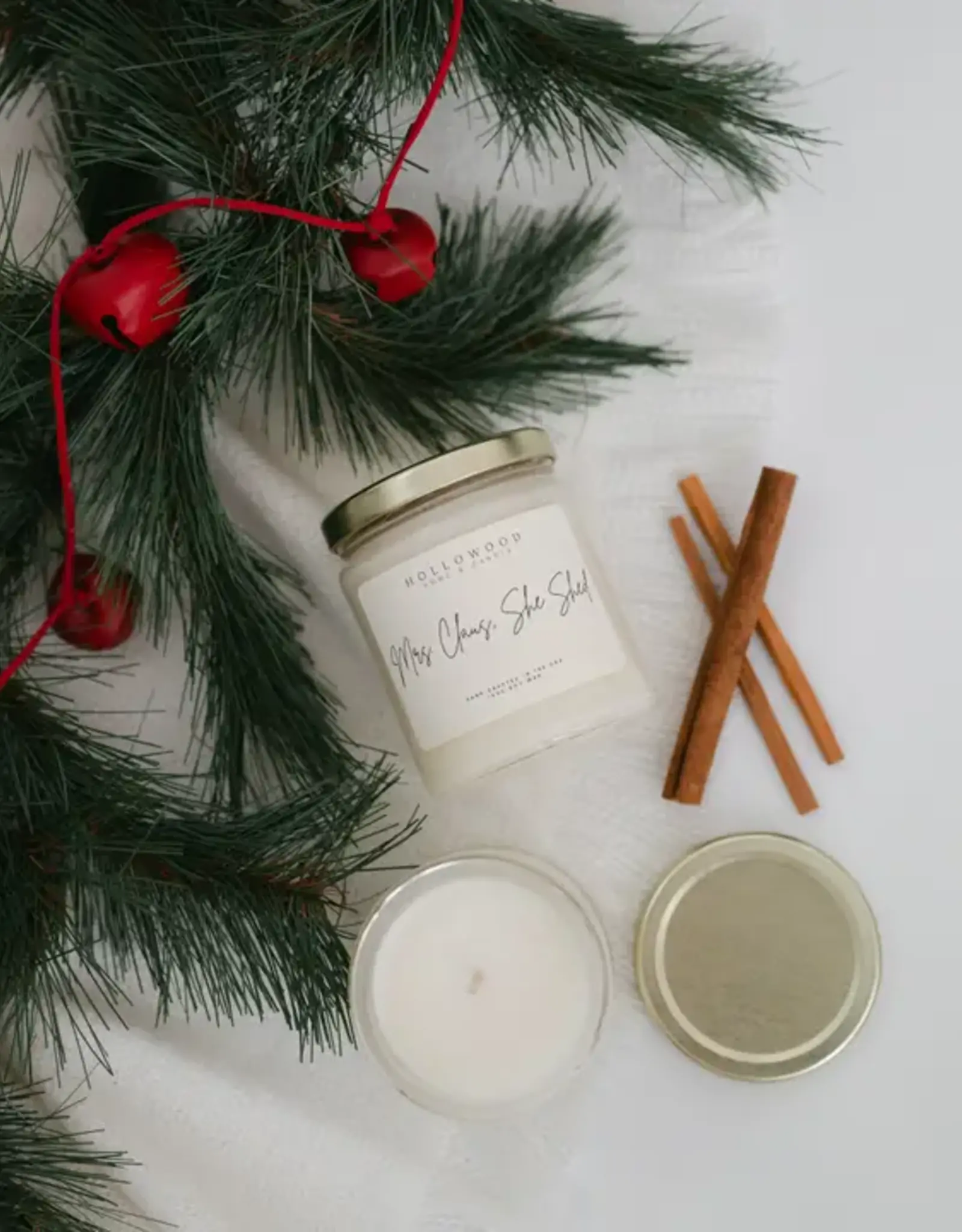 Hollowood Home Soy Candle,  Mrs. Claus She Shed