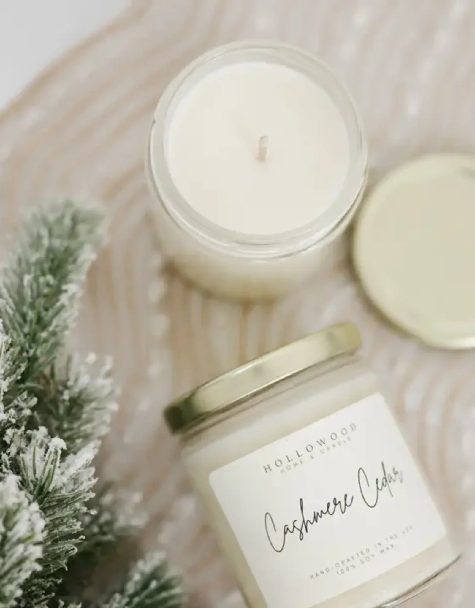 Hollowood Home Soy Candle, Cashmere Cedar