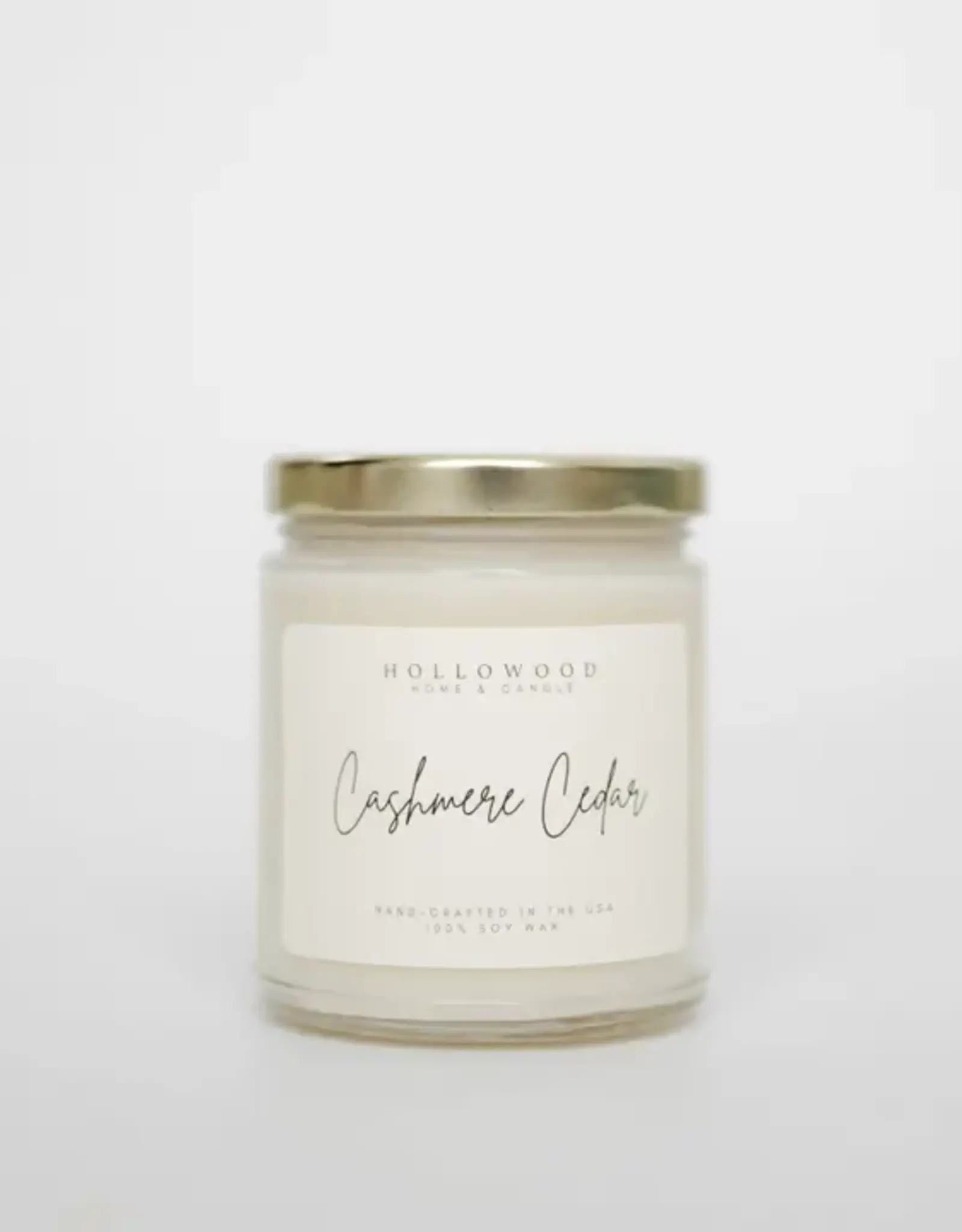 Hollowood Home Soy Candle, Cashmere Cedar