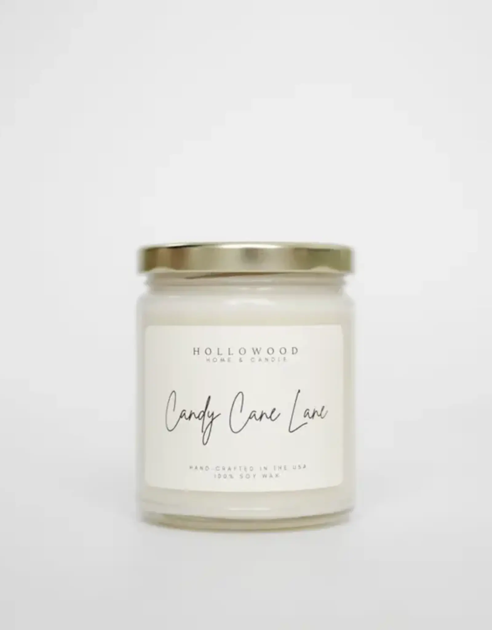 Hollowood Home Soy Candle, Candy Cane Lane