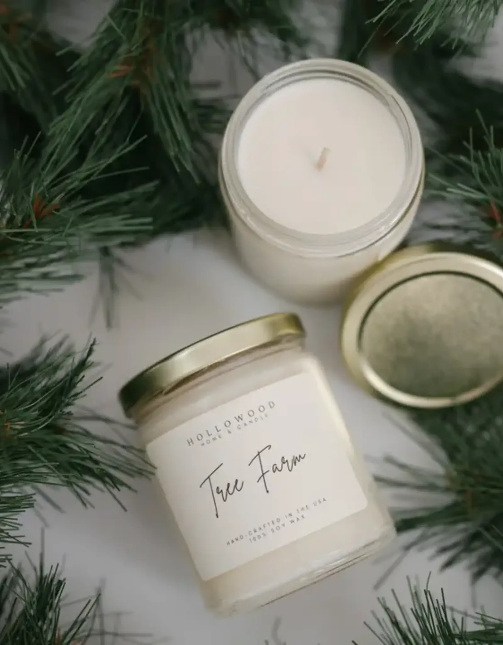 Hollowood Home Soy Candle, Tree Farm