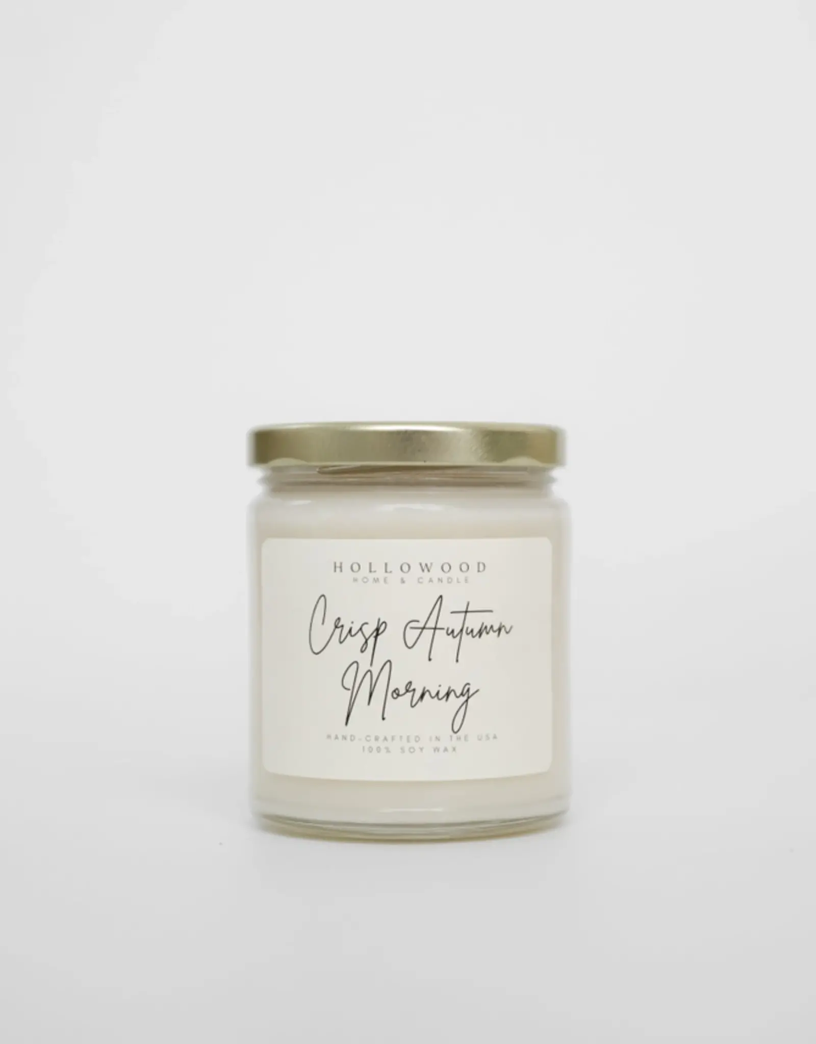 Hollowood Home Soy Candle, Crisp Autumn Mornings