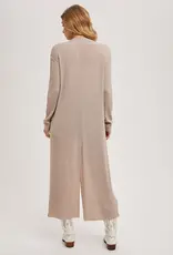 Longline Button Front Cardigan