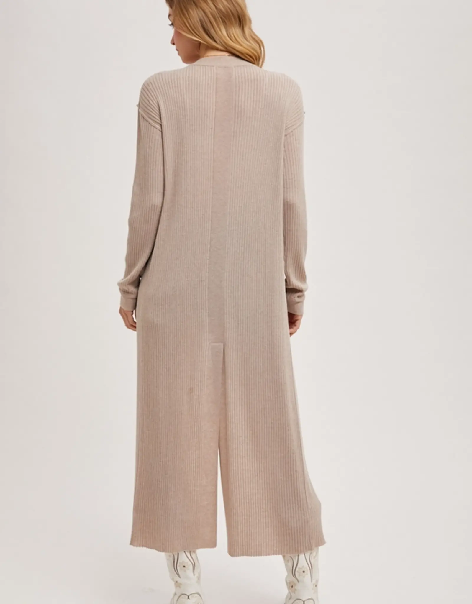 Longline Button Front Cardigan