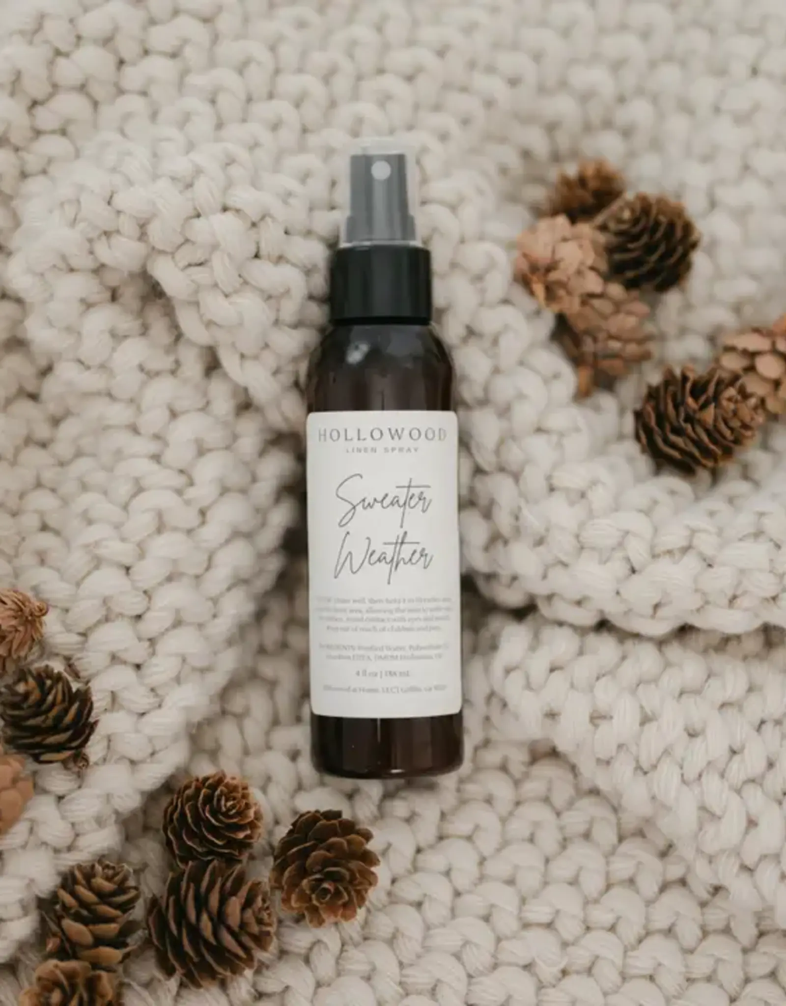 Hollowood Home Linen Spray, Sweater Weather