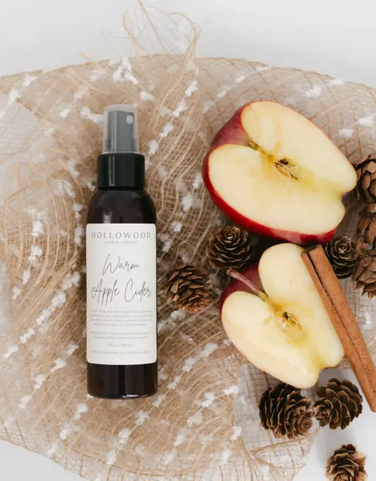 Hollowood Home Linen Spray, Warm Apple Cider