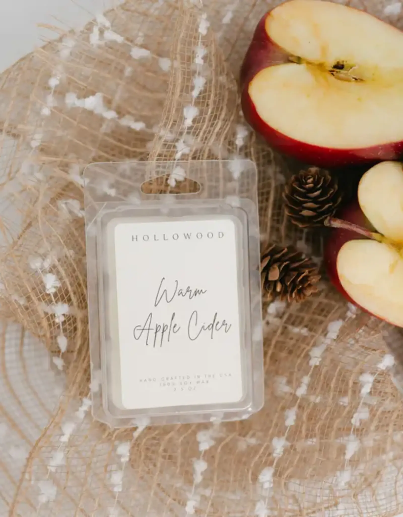 Hollowood Home Wax Melt, Warm Apple Cider