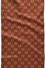 Geometry Tea Towel- Artisanal Floral Orange