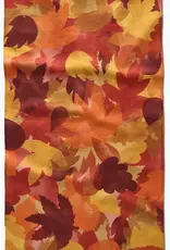 Geometry Tea Towel- Watercolor Fallen Leaves