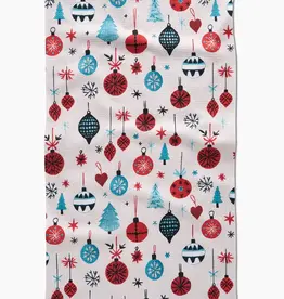 Geometry Tea Towel-Embroidered Ornaments