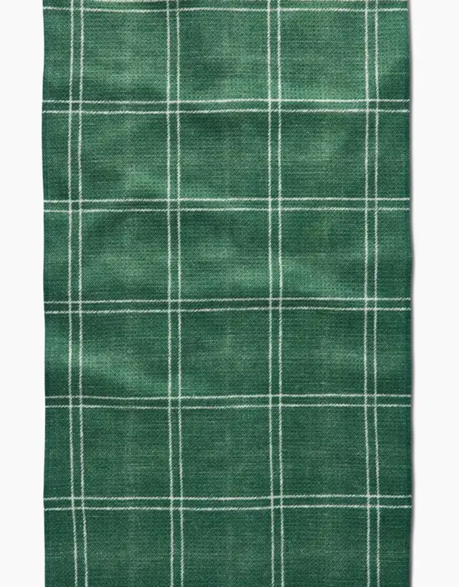 Geometry Tea Towel- Pine Forest Plaid
