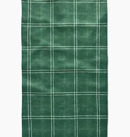 Geometry Tea Towel- Pine Forest Plaid