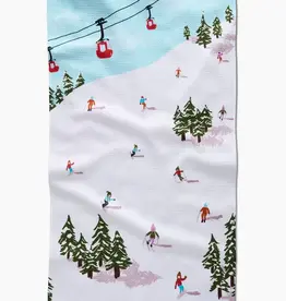 Geometry Tea Towel- Winter Sking trip