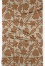 Geometry Tea Towel- Autumnal Leaves Gold