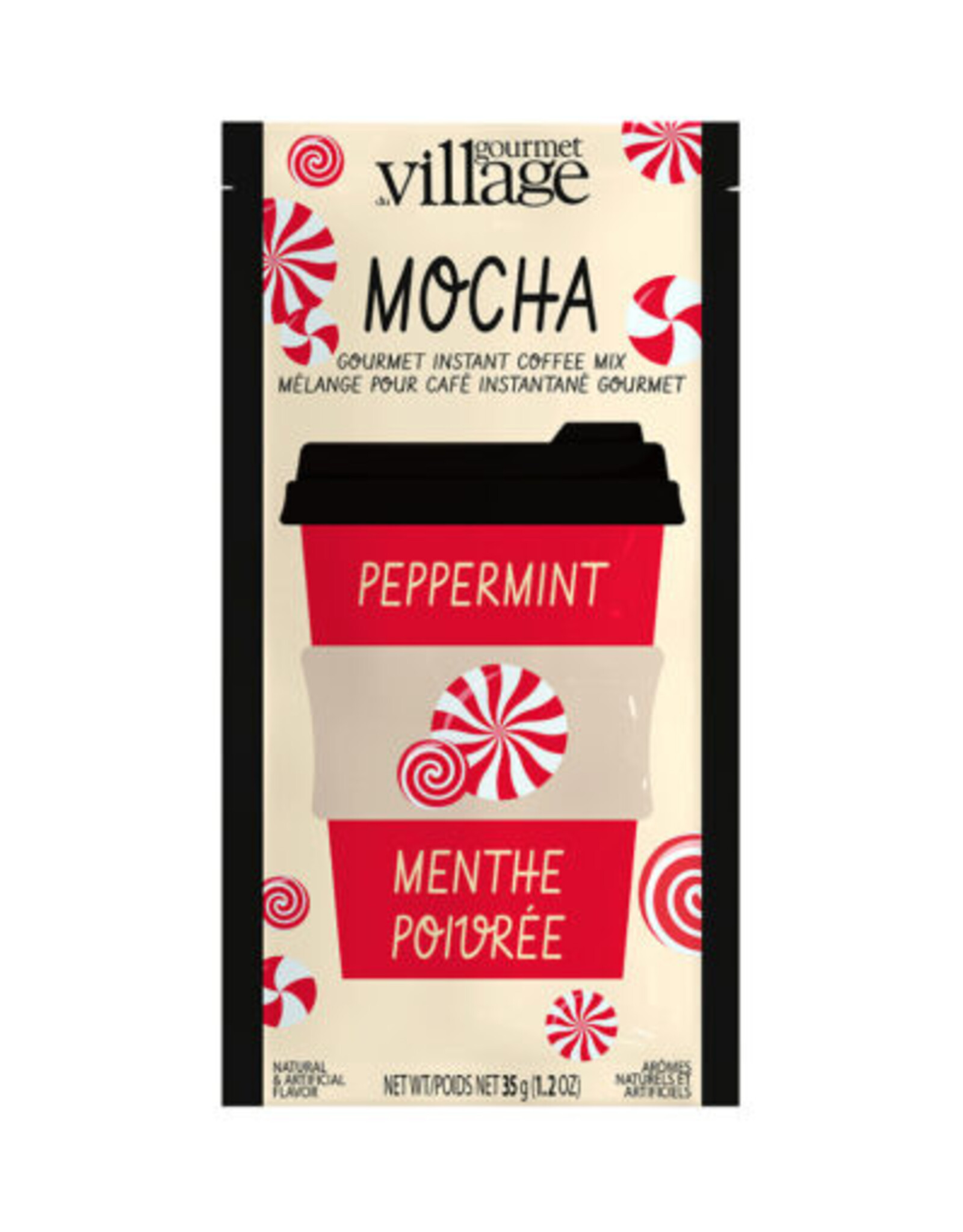 Gourmet Village Instant Coffee, Peppermint Mocha