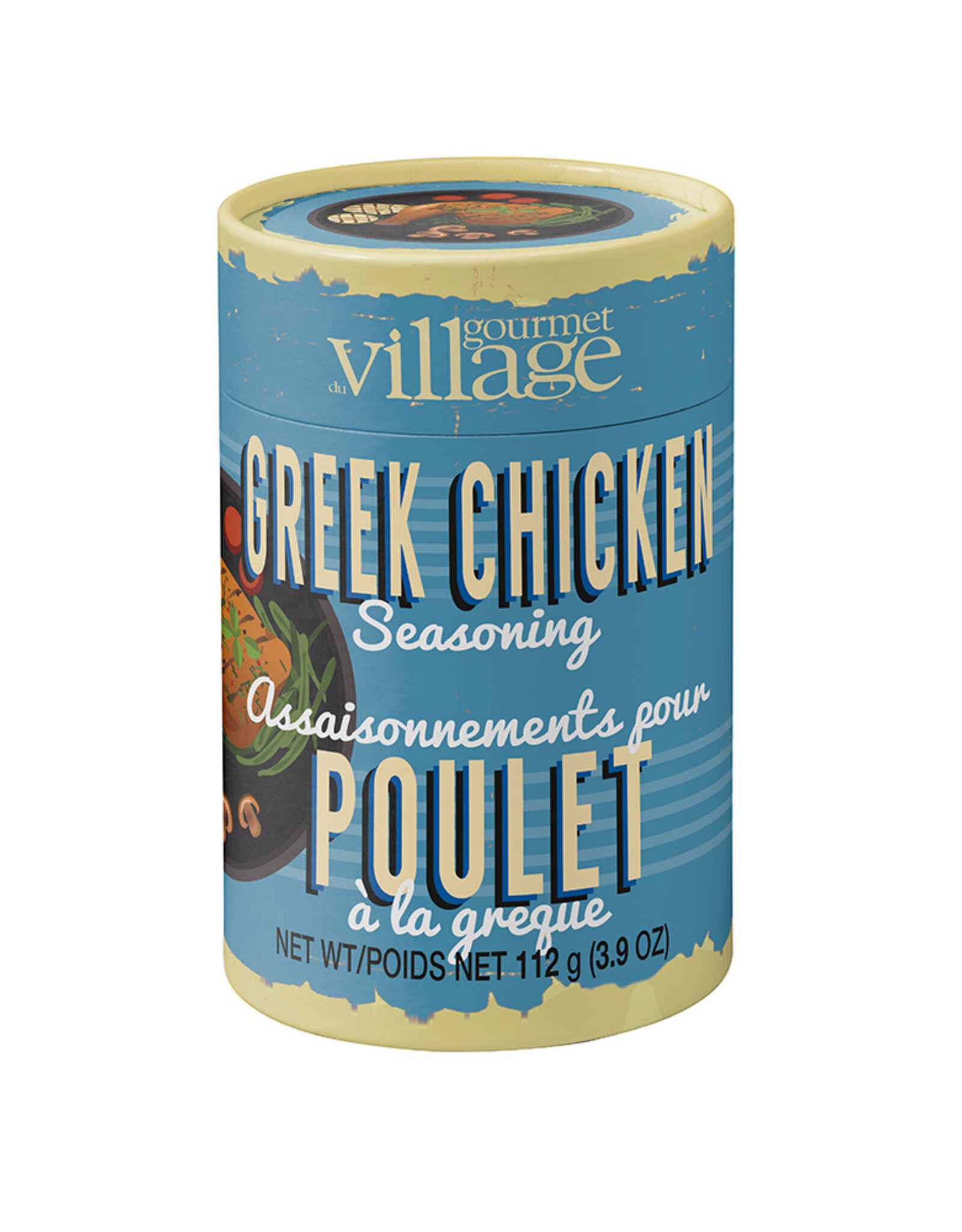 Gourmet Village Seasoning, Greek Chicken Canister