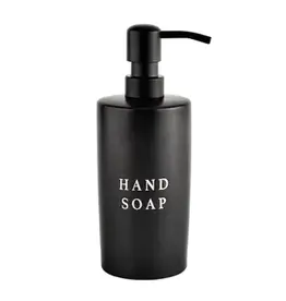 Sweet Water Decor Stoneware Soap Dispenser, Black