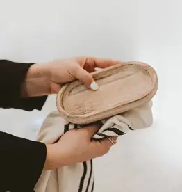 Sweet Water Decor Rustic Wood Tray, Small