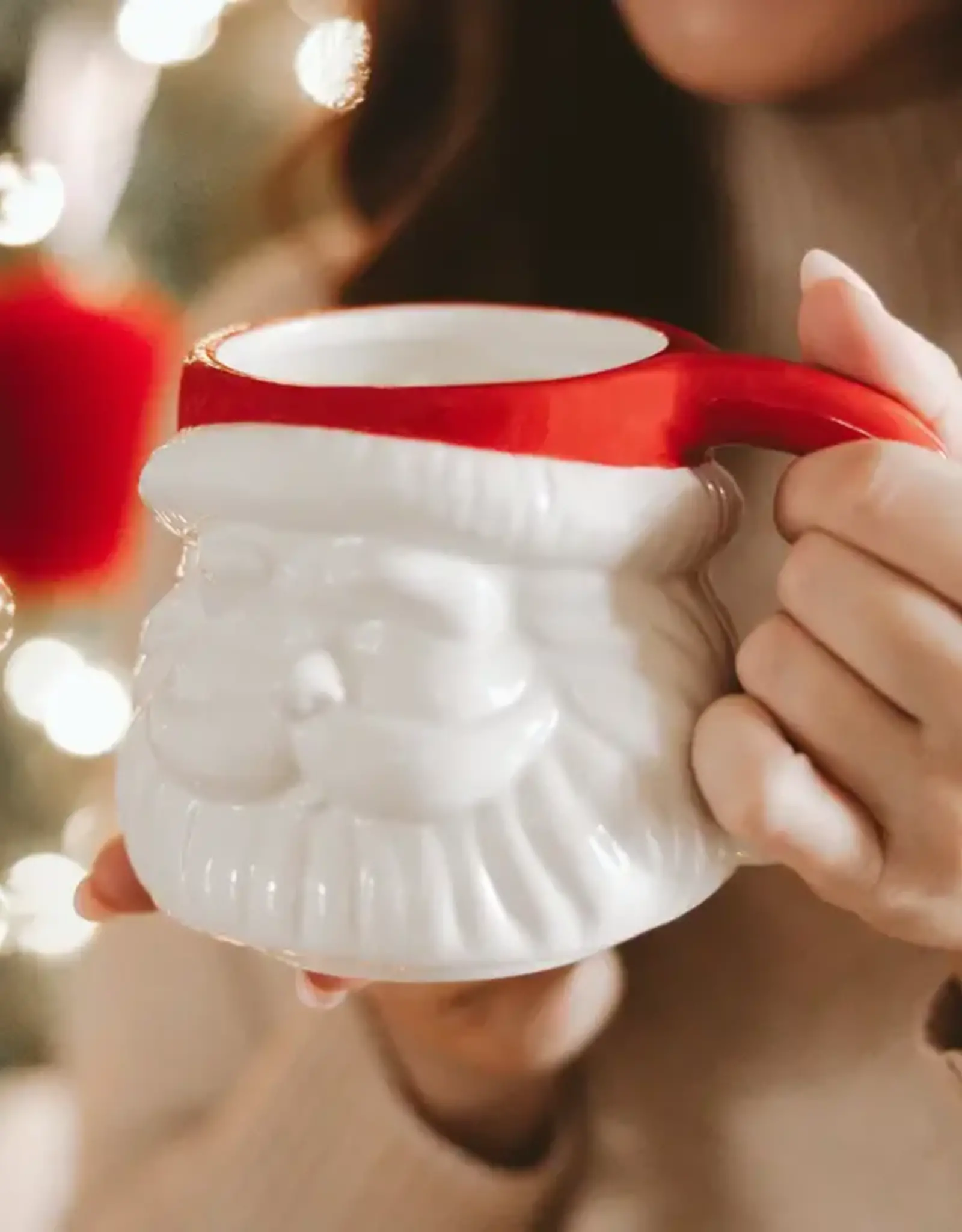 Sweet Water Decor Red Hat Santa Coffee Mug