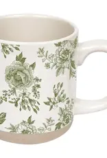 Sweet Water Decor Green Delft Stoneware Mug