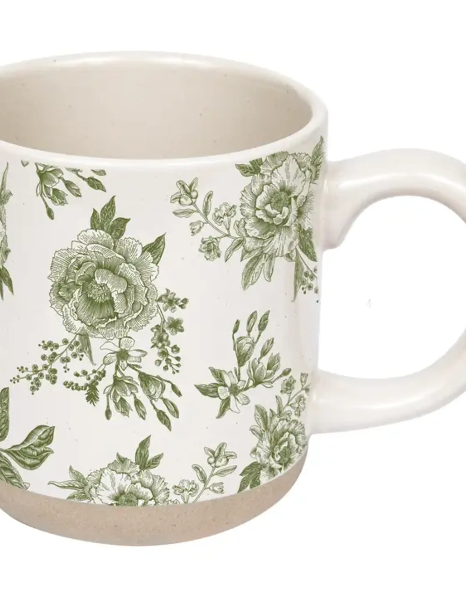 Sweet Water Decor Green Delft Stoneware Mug