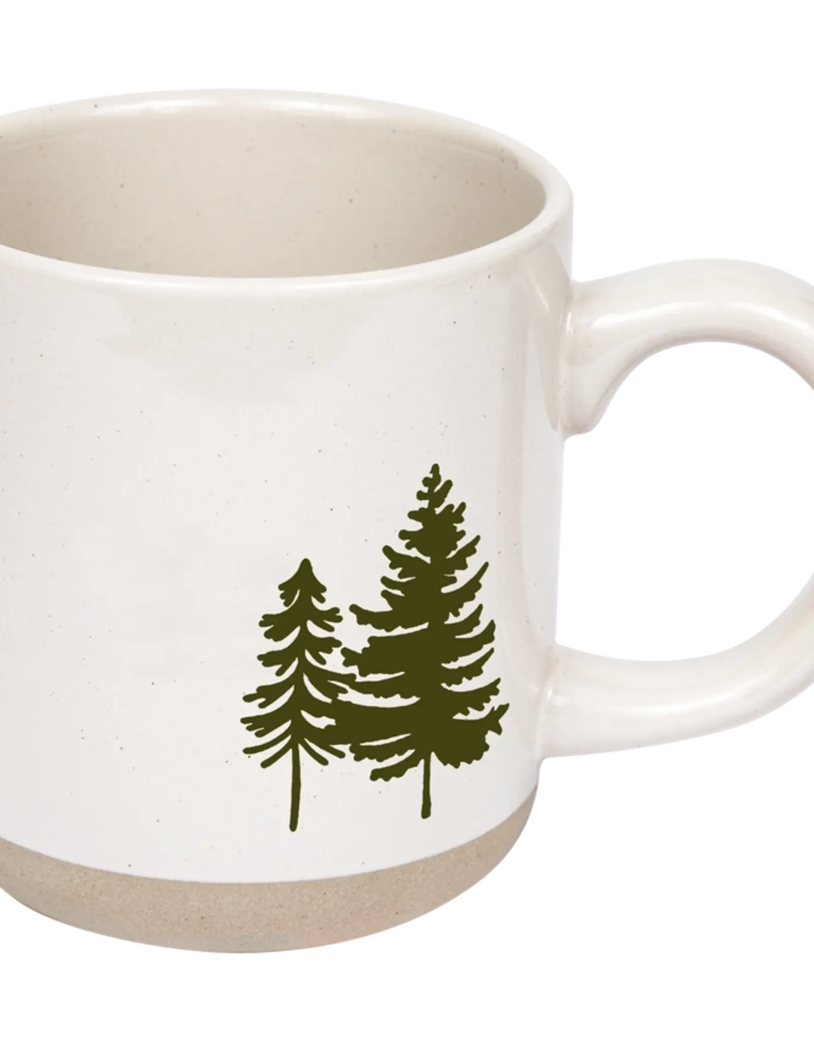 Sweet Water Decor Green Trees Stoneware Mug